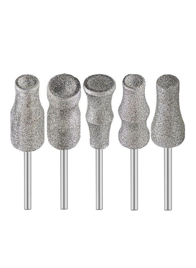 FOCSTOL Diamond Dog Nail Grinder Bits - FOCSTOL Diamond Rotory Bit for Dogs&Pets, 5pcs 1/8'' Rotary Nail Grinder Bits for Animals Nail Care (Type A+B+C+D+E) - Image 1